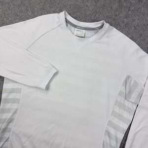 Nike Golf Sweatshirt Mens Large White Dri-FIT Mesh Back Dri Fit Sport Pullover‎
